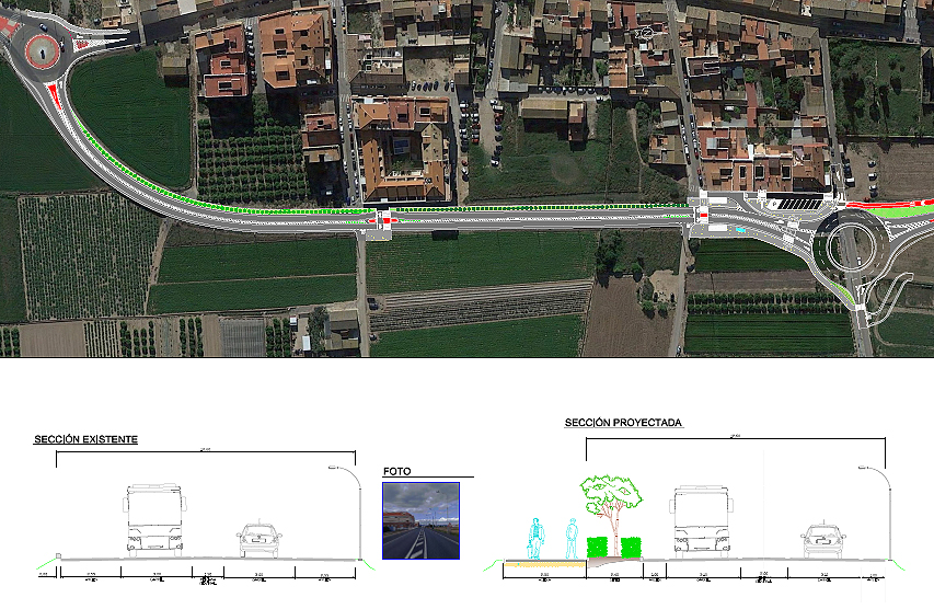 La Diputació consensúa con Valencia y Benifaraig la obra en la CV-315 para mejorar accesos y pacificar el tráfico