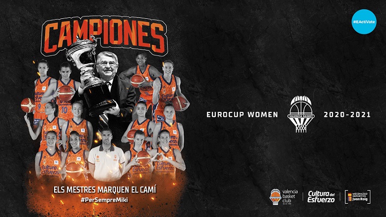 Valencia Basket ofrecerá hoy martes el título de la Eurocup Women