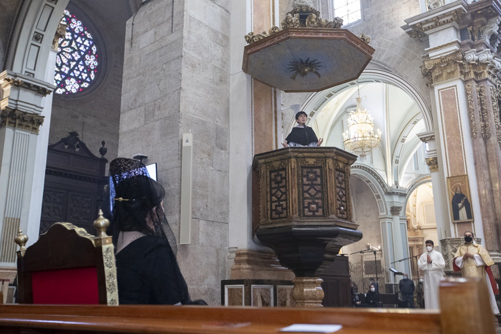 Valencia celebró por segundo años a San Vicente Ferrer en el interior de la Catedral y sin los altares en las calles