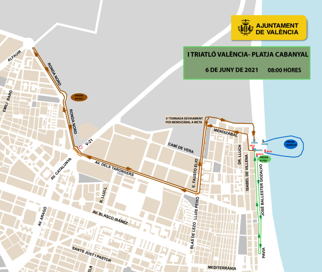 El Ayuntamiento de Valencia establece un dispositivo de seguridad de cara al I Triatlón Valencia-Plaja Cabanyal