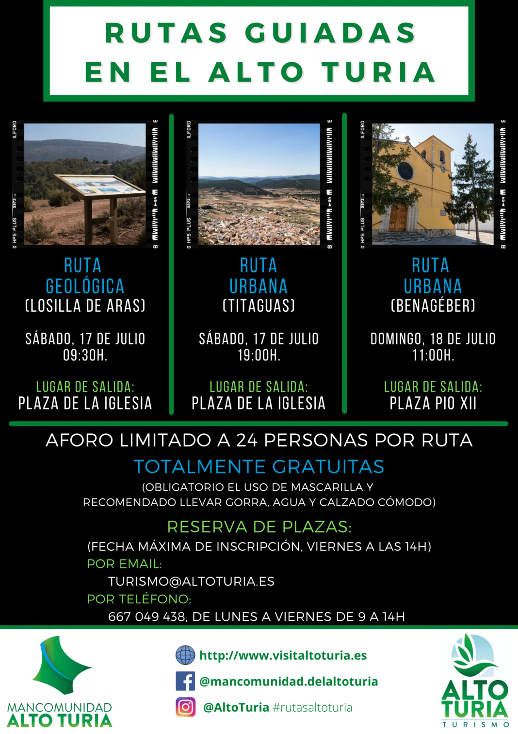 El Alto Turia programa nuevas rutas guiadas gratuitas para el mes de julio