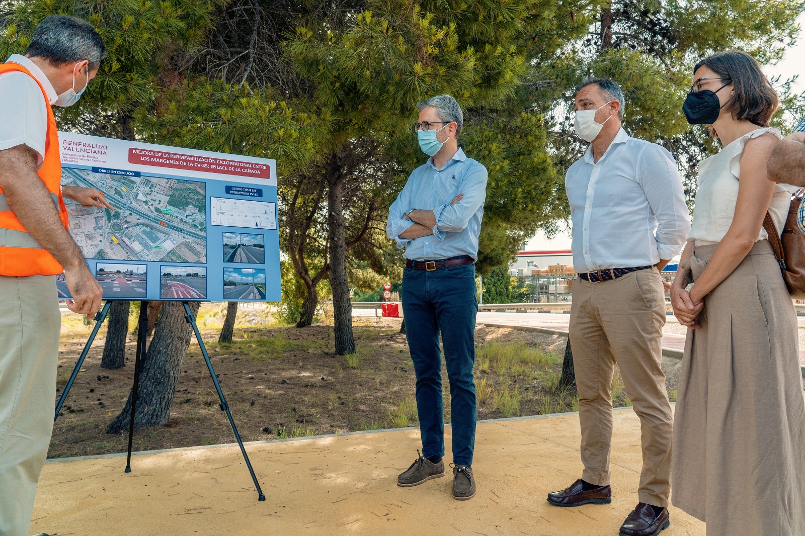 La Generalitat invierte más de 1,3 millones de euros en la CV-35 a la altura de San Antonio de Benagéber para mejorar "la vida diaria" de sus habitantes