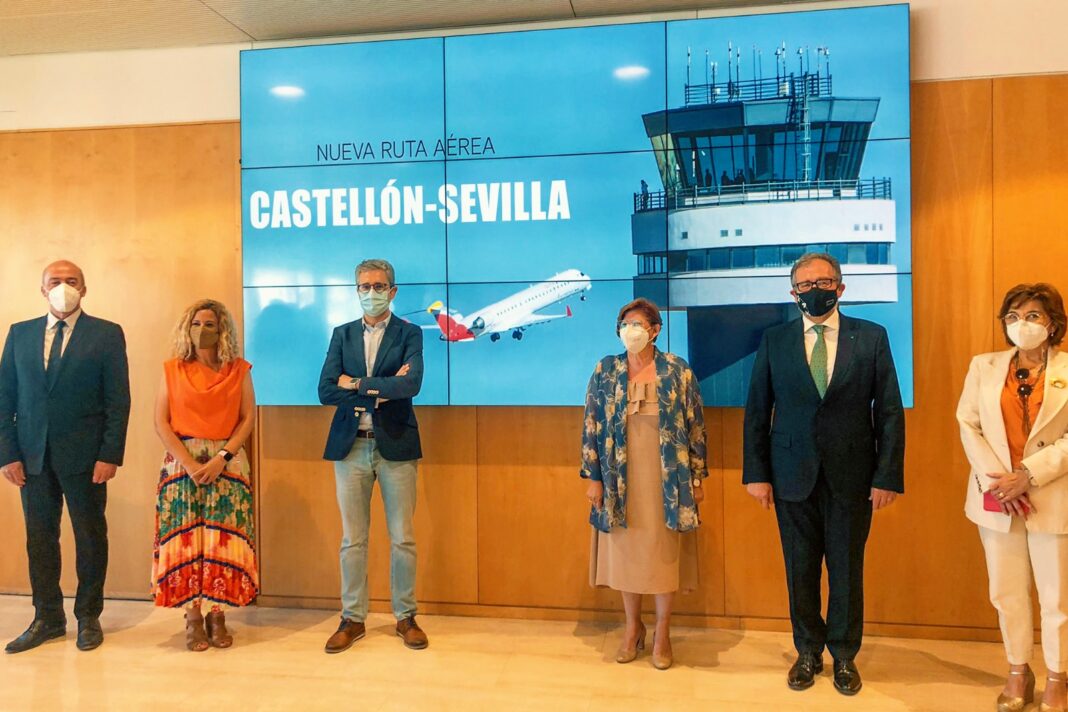 El aeropuerto de Castellón y la Diputación de Sevilla acuerdan desplegar una estrategia conjunta para la consolidación de la nueva ruta aérea