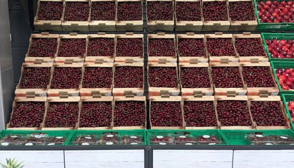 Cerezas de origen España, en el lineal de Mercadona