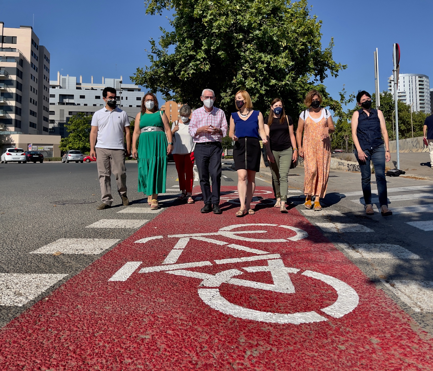 La Diputación de Valencia subvenciona la conexión ciclopeatonal entre Alboraya y Valencia en la estación de Palmaret