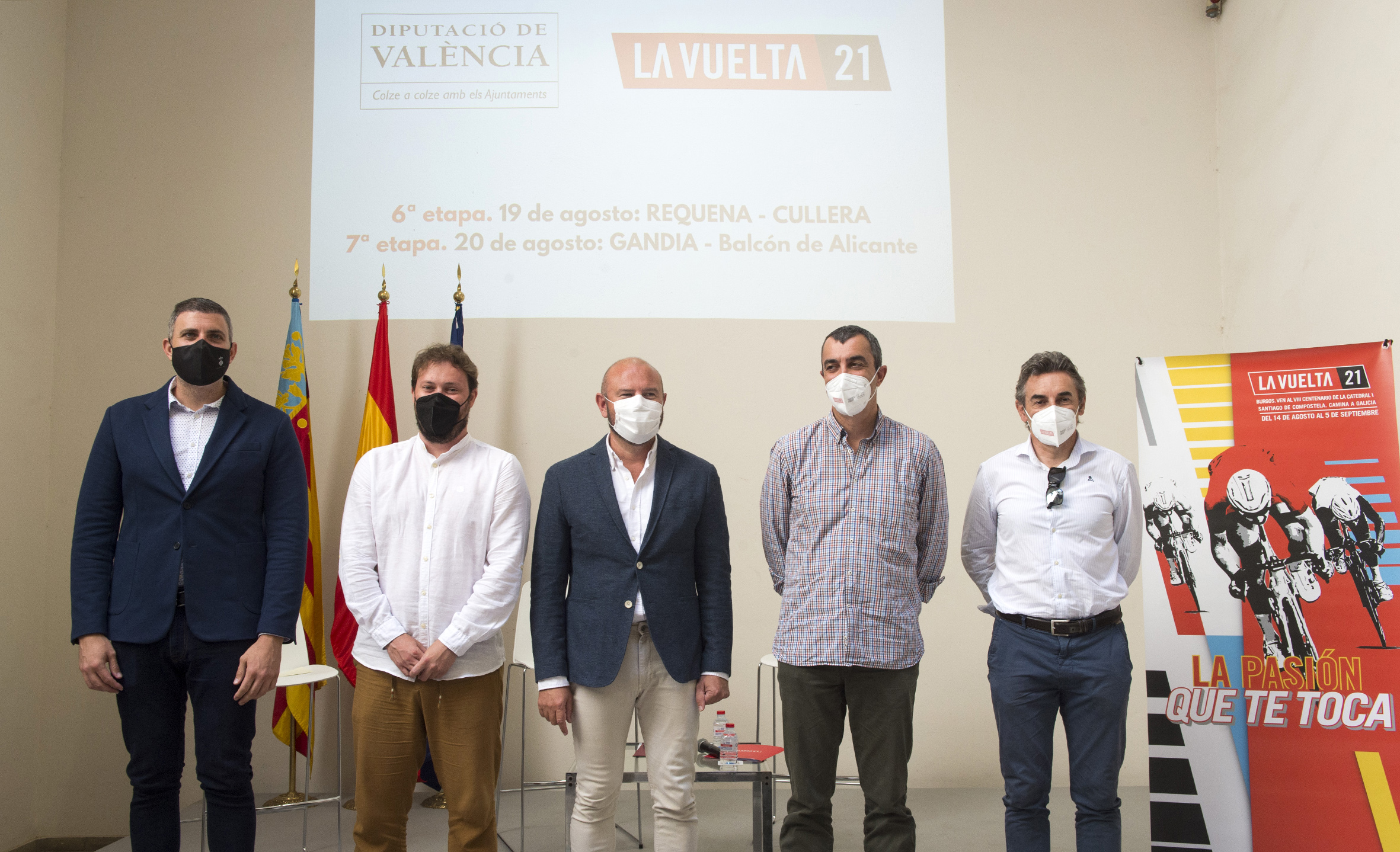 La Diputació de Valencia presenta las etapas valencianas de la Vuelta a España que arranca en Burgos el 14 de agosto