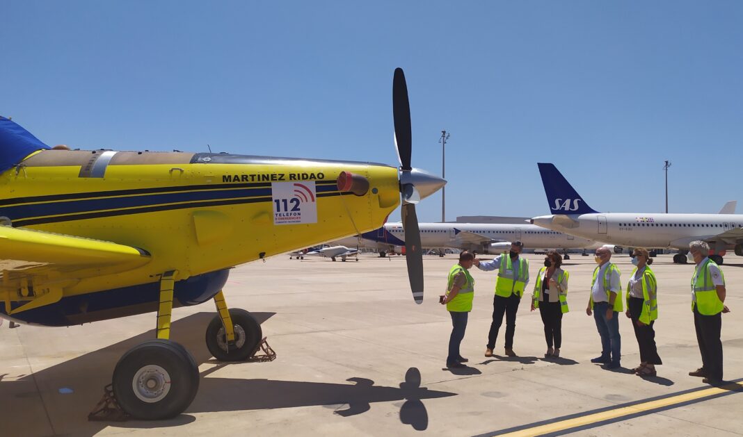 El aeropuerto de Castellón y Emergencias refuerzan su coordinación para garantizar la óptima operatividad de los medios de extinción de incendios