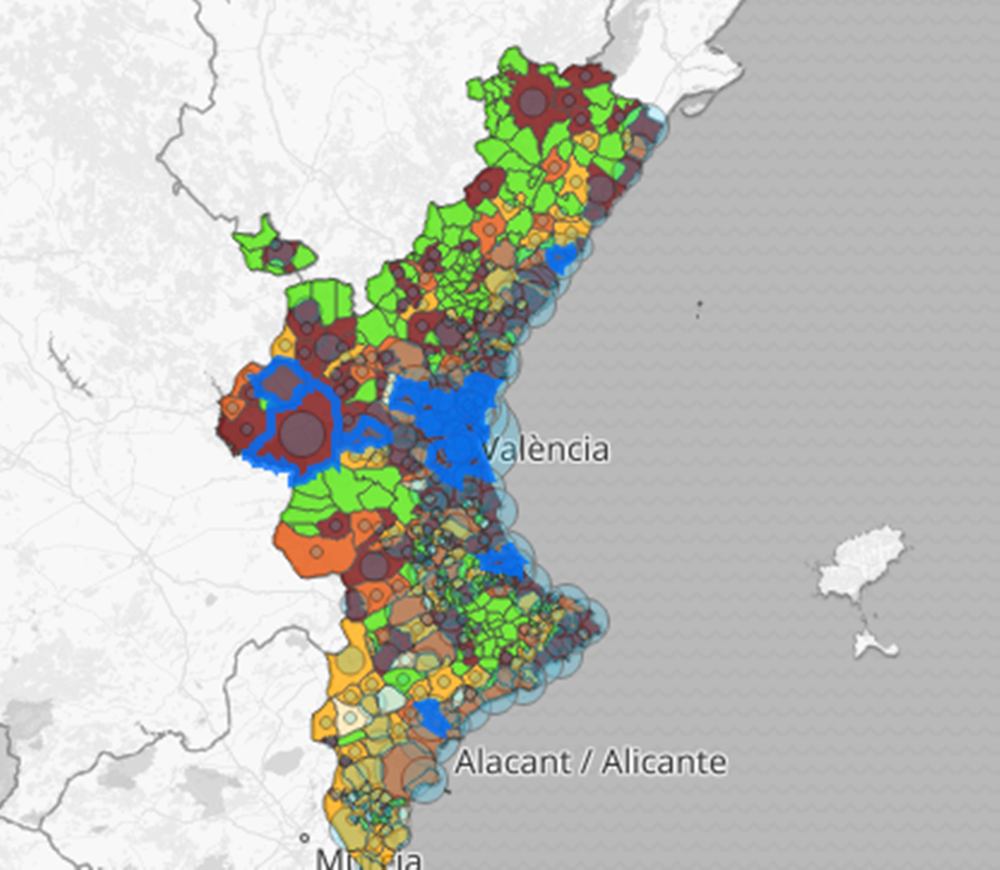 159 municipios valencianos en riesgo extremo por COVID. En una semana hemos pasado de 35 a 159