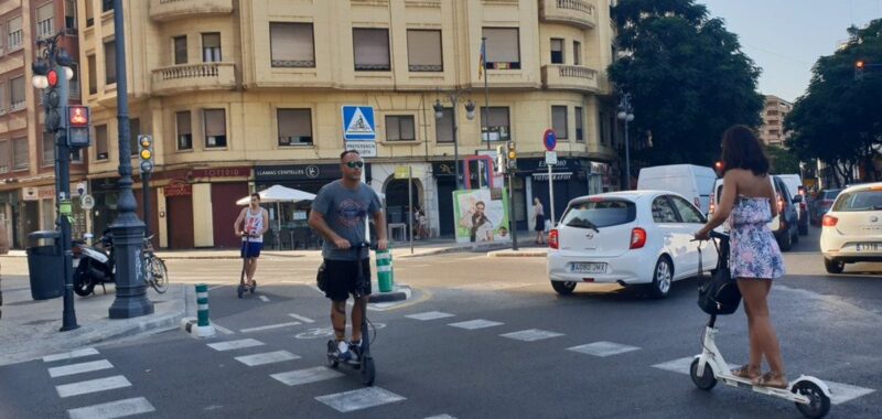 469 accidentes con patinetes en Valencia en 2020 pese al confinamiento