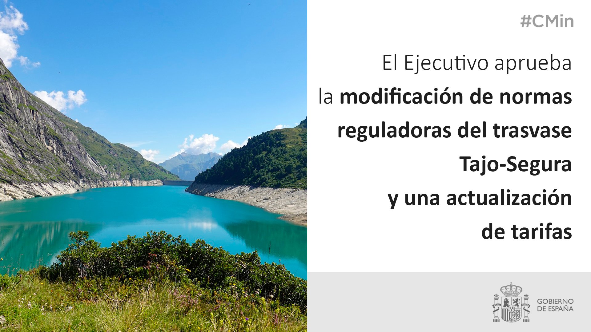11 hectómetros cúbicos menos de agua al mes para el Segura. El Gobierno ignora a Chimo Puig otra vez