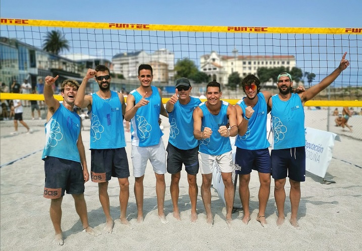 BeachBol-Valencia se alza con el título de campeón de España de vóley playa