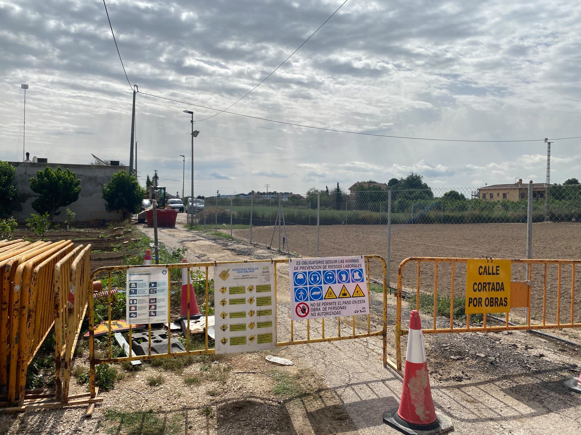 Renovación de la red de agua potable en Molíns y La Campaneta