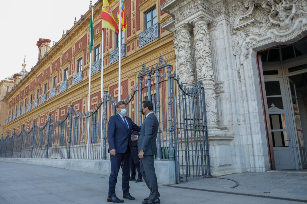 Chimo Puig y Juanma Moreno se reúnen hoy en Sevilla para presionar para conseguir una financiación más justa