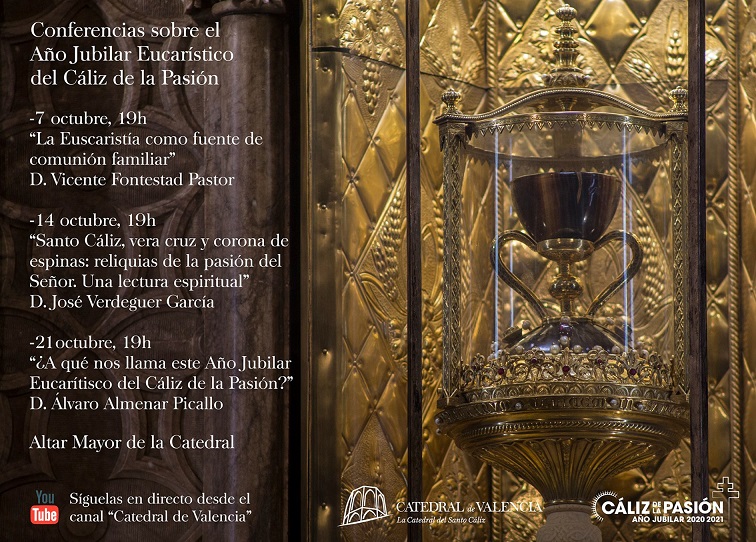 La Catedral organiza tres conferencias para clausurar el Año Jubilar Eucarístico del Santo Cáliz de la Pasión