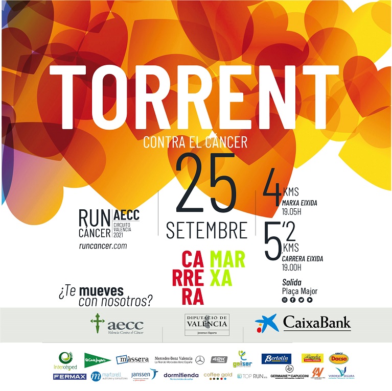 Torrent acoge la RunCáncer 2021, carrera solidaria contra el cáncer