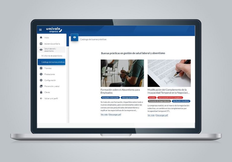 Umivale reúne a sus empresas en un espacio virtual para compartir buenas prácticas en salud laboral y absentismo