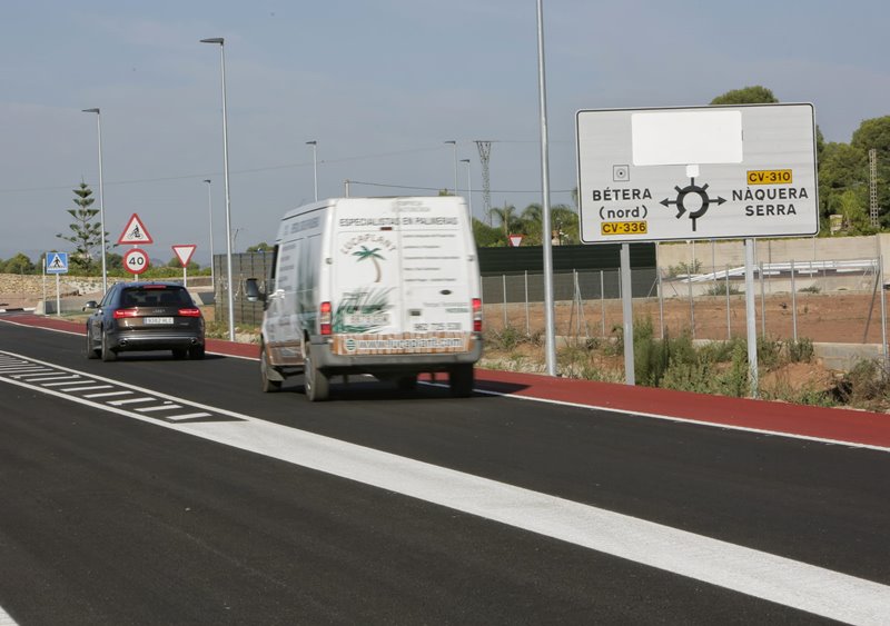 Diputacio de Valencia abre al tráfico la Variante de Bétera que evita el paso de 12.000 vehículos diarios por el municipio