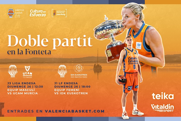 Entradas a la venta para los partidos del domingo 26 ante UCAM Murcia e IDK Euskotren