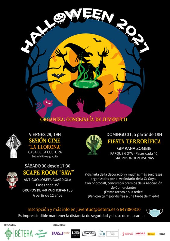 Betera organiza un fin de semana de actividades terroríficas para celebrar Halloween