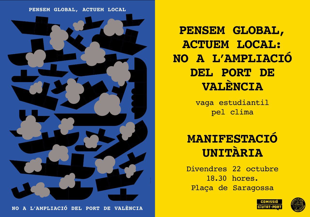 Compromís impulsa mañana una manifestación contra el Puerto de Valencia