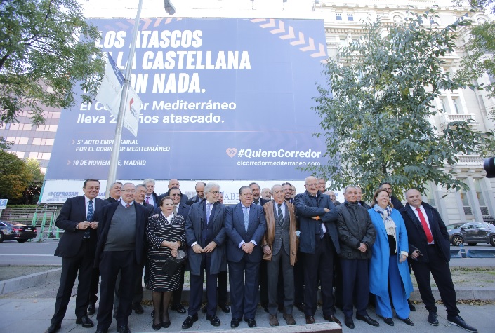 1.300 empresarios se reúnen en Madrid contra los retrasos del Corredor Mediterráneo