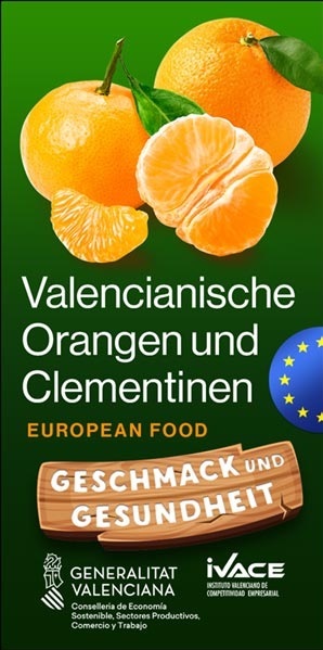 Las Consellerías de Economía y Agricultura se alían un año más para fomentar el consumo de naranjas y clementinas en Alemania
