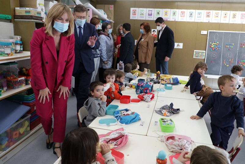 70 millones en la Comunitat Valenciana para poner en marcha 6.800 plazas públicas gratuitas en Infantil de 0 a 3 años