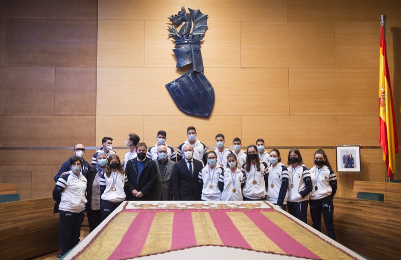Diputacio de Valencia homenajea a los medallistas del Europeo de Jóvenes de Pilota