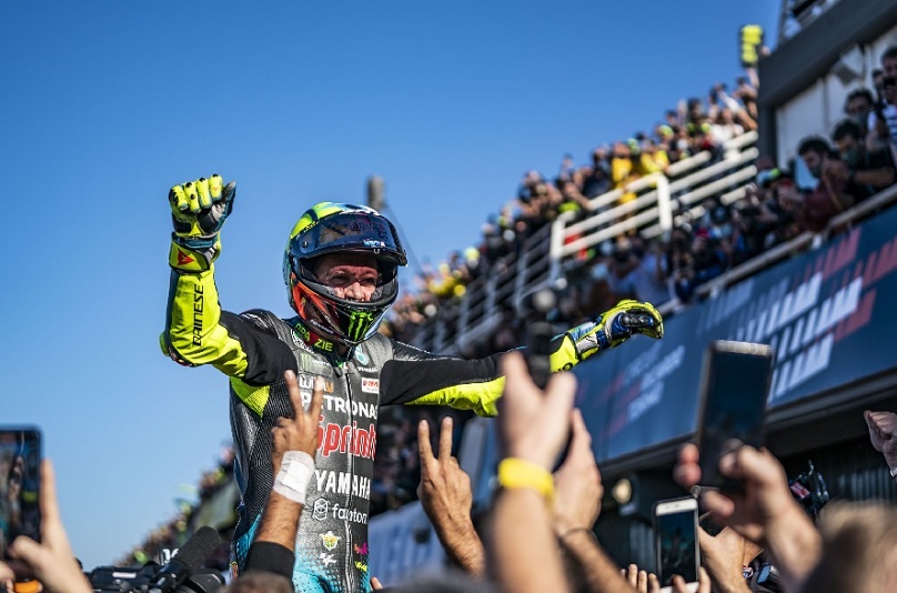 Valentino Rossi se despide de MotoGP en el Circuit Ricardo Tormo