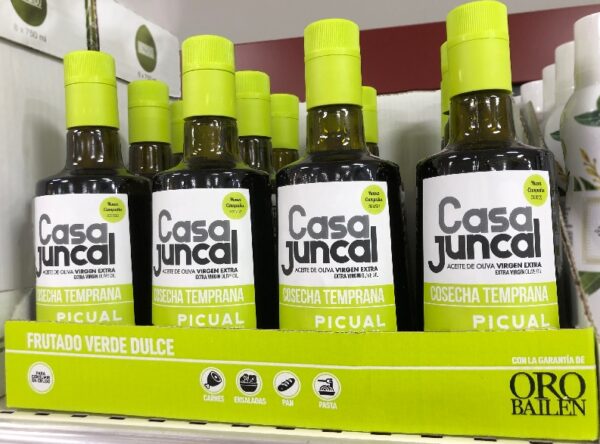 Aceite de oliva virgen extra Casa Juncal Cosecha Temprana, en el lineal de Mercadona