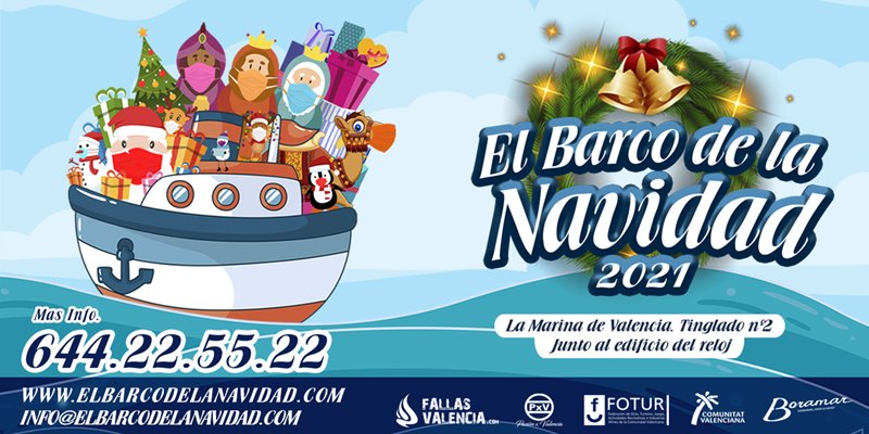 El Barco de la Navidad vuelve a partir del 4 de diciembre a la Marina de Valencia