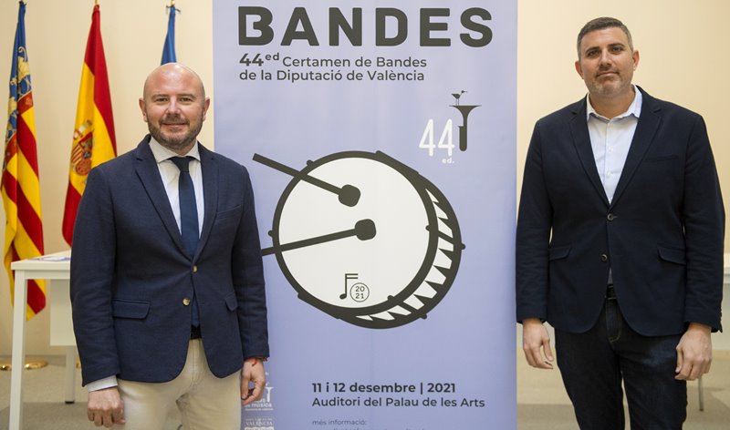 La Diputacio reivindica la música de banda con la 44ª edición de su Certamen provincial y la organización de la Fiesta de la Música Valenciana
