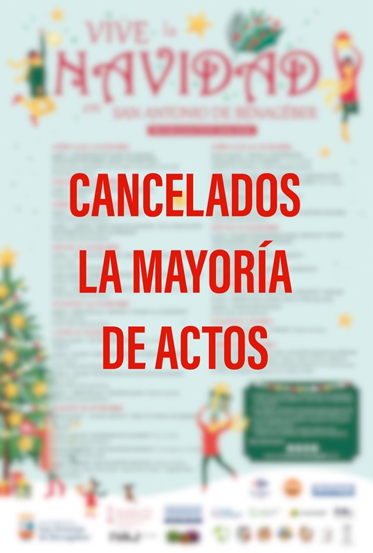 San Antonio de Benageber suspende la mayoría de actos programados para Navidad