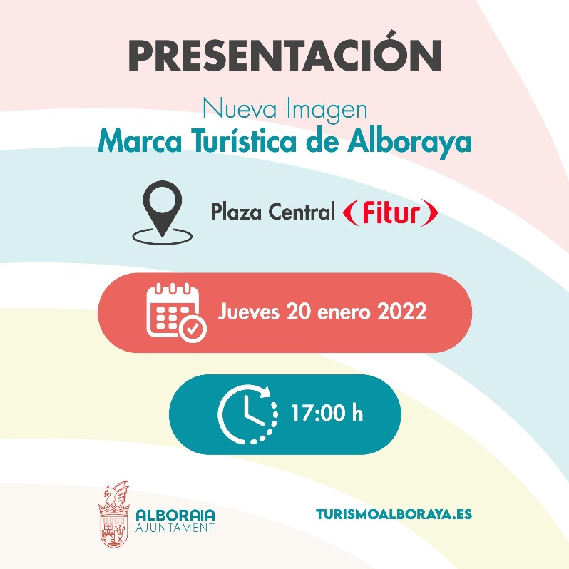 Alboraya, presente en FITUR 2022 con la exhibición de su nueva marca turística 'Alboraya Turisme'