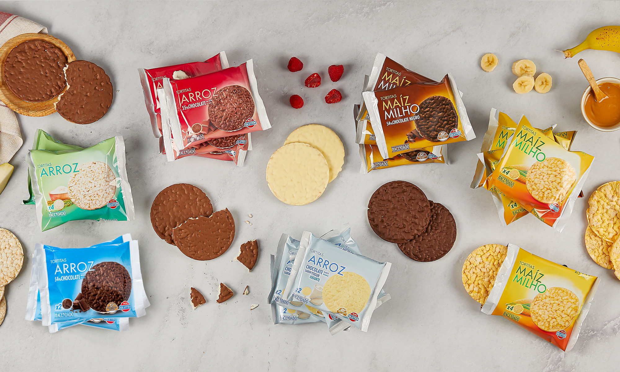 Mercadona refuerza la calidad de las tortitas de arroz y maiz con chocolate