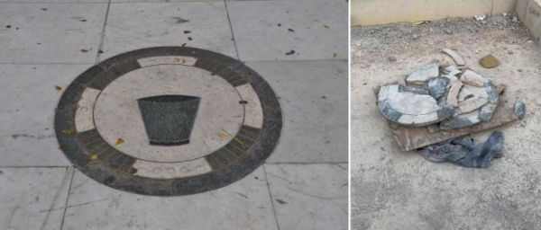 Un Ayuntamiento sin alma no repone el pozal de mármol de la Plaza del Mercado, perdiendo otro trozo de historia del lugar