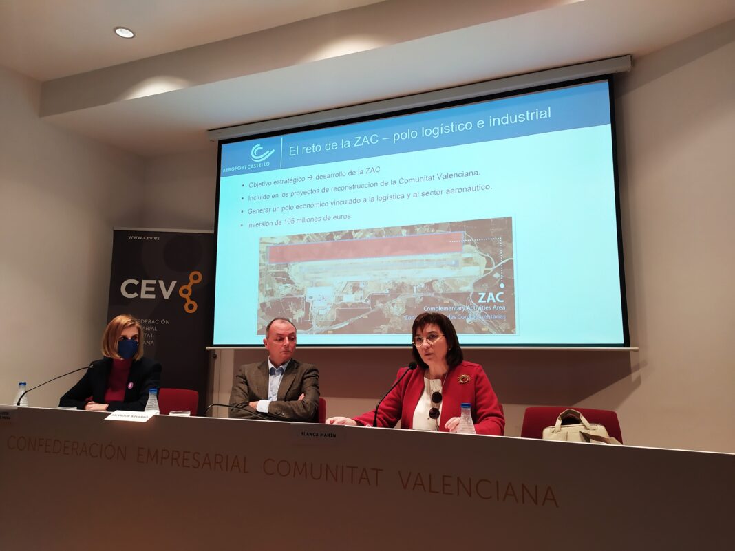 La Generalitat y la CEV presentan el futuro polo industrial y logístico del aeropuerto de Castellón