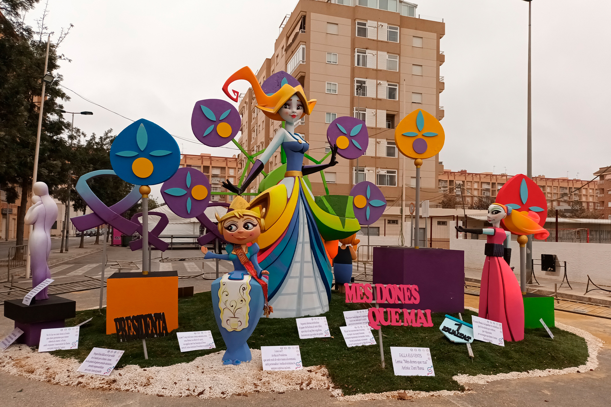La falla Els Vents gana el premio a la Falla Más Igualitaria de Sagunto 2021/2022