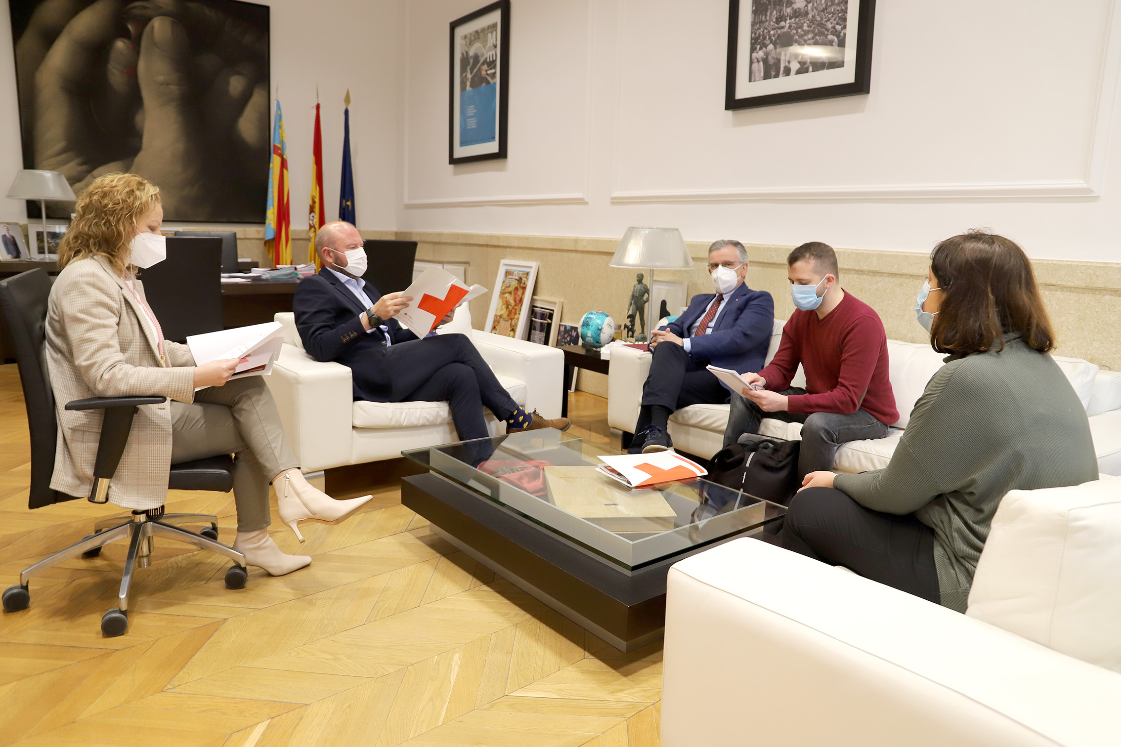 La Diputación de Valencia y Cruz Roja colaborarán para dar respuesta a las necesidades de personas procedentes de Ucrania