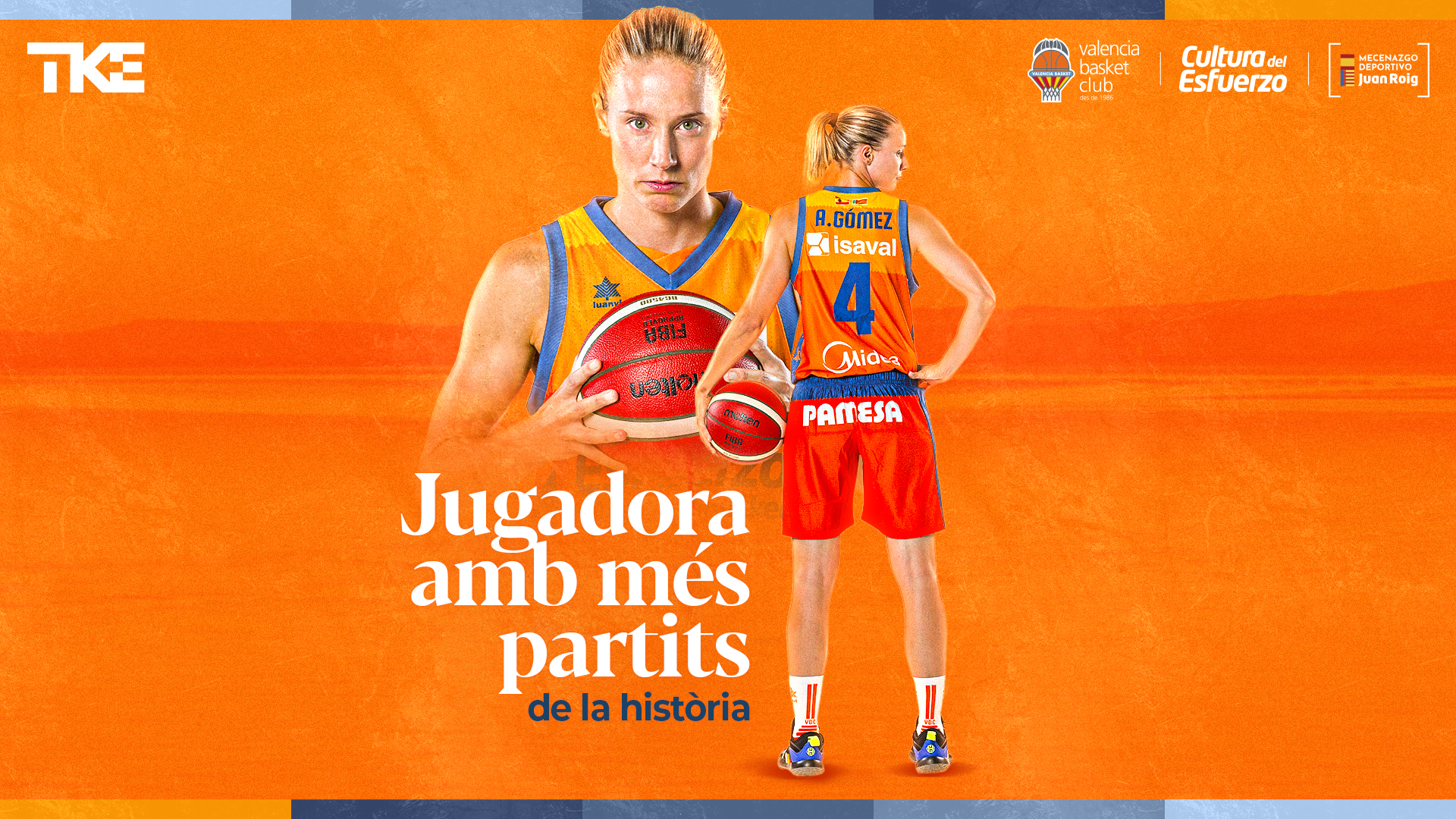 Anna Gómez, jugadora con más partidos en la historia de Valencia Basket