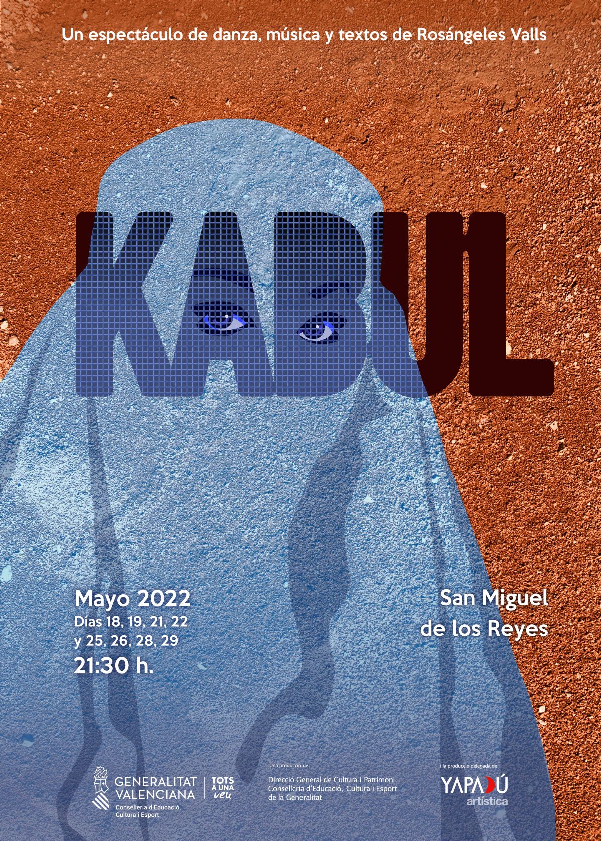 San Miguel de los Reyes presenta el espectáculo de danza ‘Kabul’ sobre la represión de las mujeres afganas