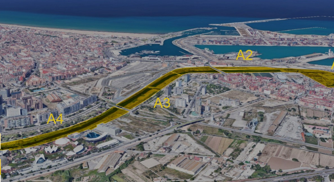 Convocan un nuevo (otro) concurso de ideas sobre el final del parque del turia y el de desembocadura sin resolver el soterramiento de las vias