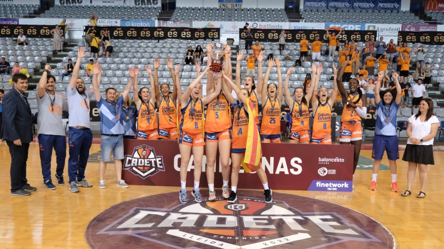 Valencia Basket Femenino repite título de Campeonas de España Cadete
