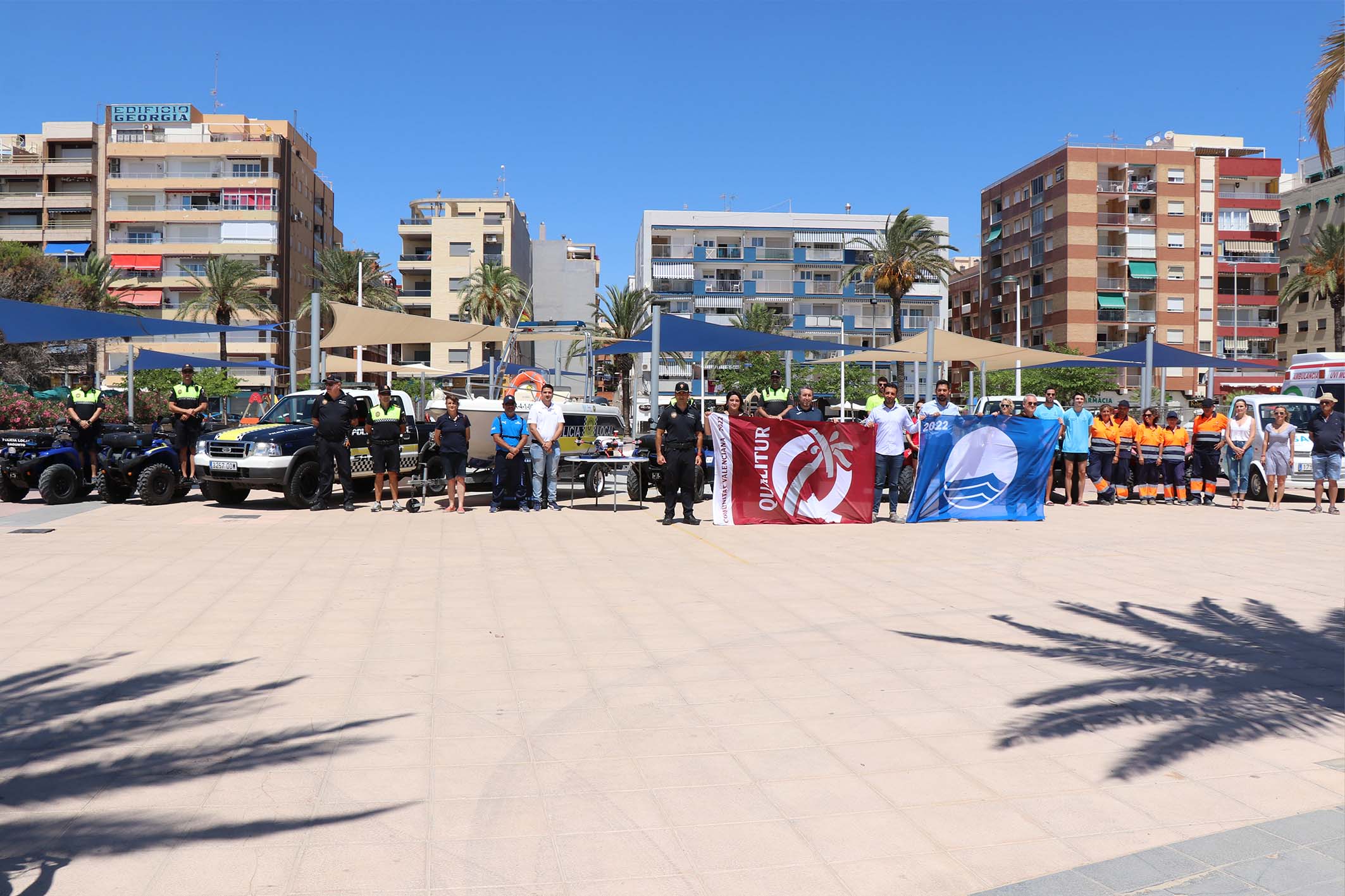 Sagunt presenta el dispositivo de seguridad y vigilancia de playas y las actividades físicas en las playas y el Punto Náutico