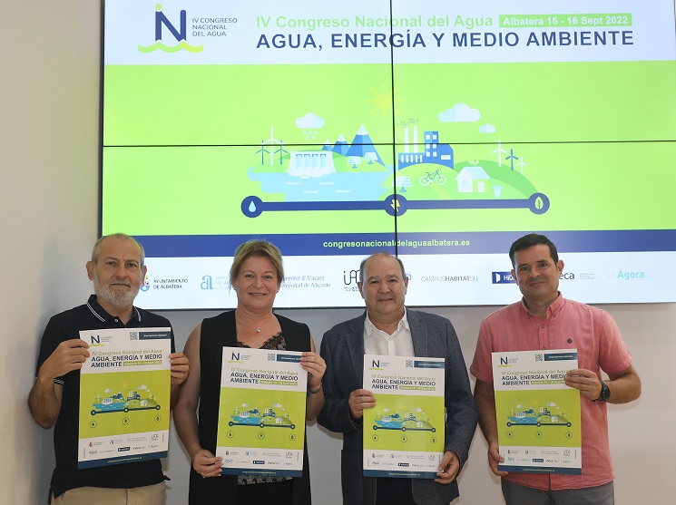 El efecto de la crisis energética en la gestión hídrica centrará el IV Congreso Nacional del Agua que impulsa la Diputación de Alicante