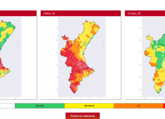 Hoy y mañana se rerudece la ola de calor en la Comunitat Valenciana con una noche que se espera ecuatorial