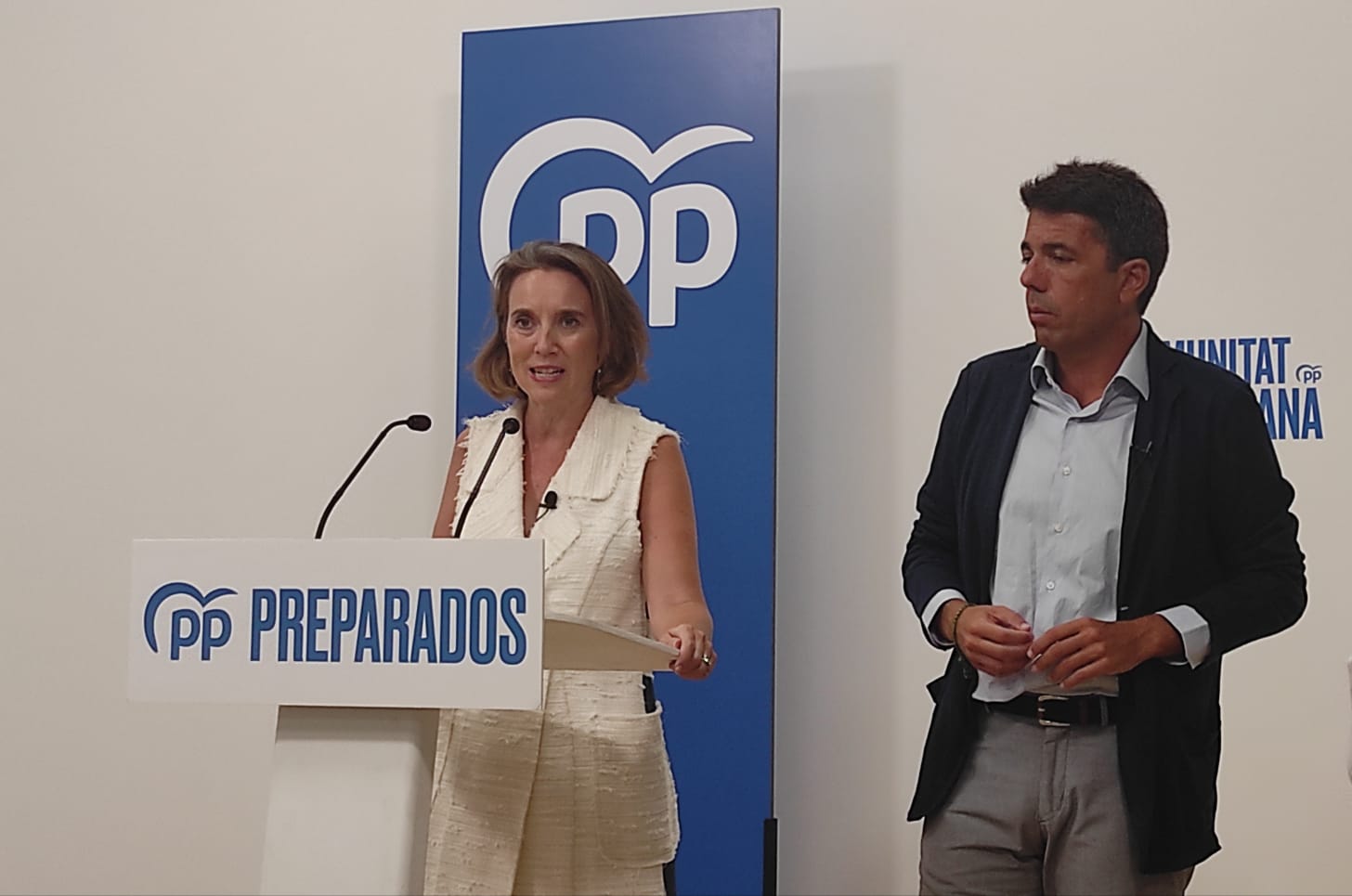 Cuca Gamarra y Carlos Mazón inciden en contemplar un Plan B para recuperar el Derecho Civil Valenciano
