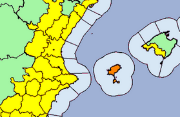 Nuevo aviso meteorológico nivel amarillo por riesgo de tormentas fuertes desde hoy hasta el sábado