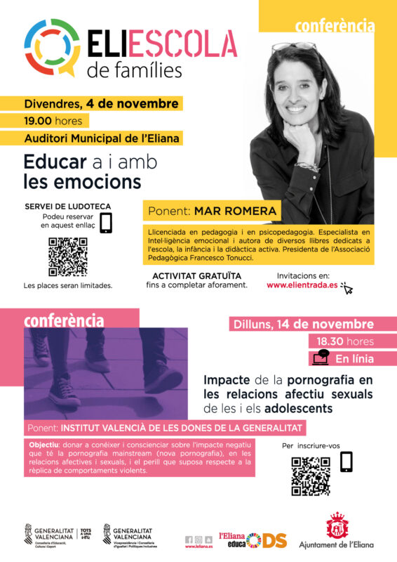 En noviembre vuelve 'Eliescola de famílies' a l'Eliana