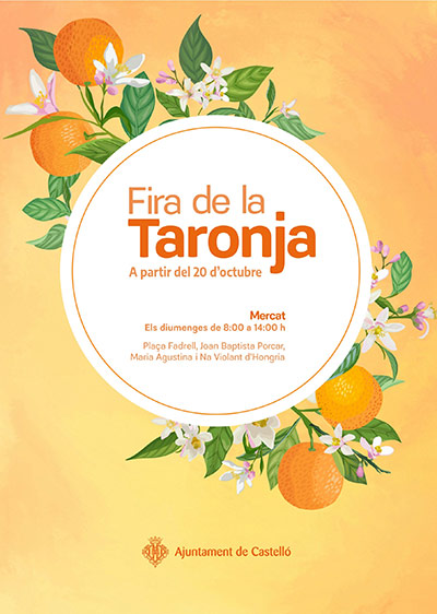 Vuelve la Fira de la Taronja a la Plaza del Fadrell de Castello todos los domingos
